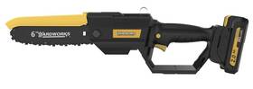 Yardworks Moegt050035m-1 6 Inch 20v Cordless Pruning Chainsaw Light Brushless Branch Pruner Wood Log Cutter