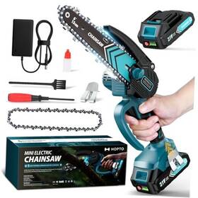 Youngkang Jingyu Industry And Trade Co. Ltd. 732133809129 Mini Chainsaw- 6 Inch Electric Chain Saw Cordless Battery Powered One Red