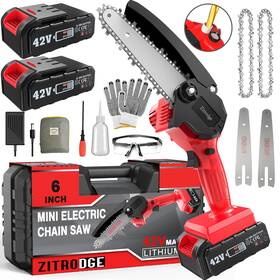Zitrodge 707543723181 Mini Chainsaw 6inch Cordless Portable Pruning Handheld Small Chain