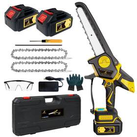 Zyaoston 765373453203 2025 Upgraded 8-inch Cordless Mini Chainsaw With Electric Display Screen - Ha