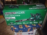 New Masterforce 20" 80V Cordless Chainsaw 3KW Mtr 4A/H Bat & Charger Greenworks Open. Price: $363.88.