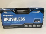 New Angseen Brushless Mini-chainsaw, 1000W MOTOR,2 Batteries, Cordless. Price: $45.00.