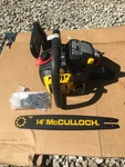 New Nos Mcculloch 3200 Chainsaw 14" (nice Collector Saw) Open. Price: $395.00.