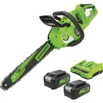 Greenworks X 24V) 16 In. Brushless Chainsaw With (2) 4.0 Ah Batteries & New. Price: $346.76.