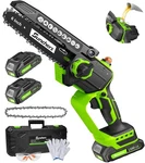 Mini Chainsaw Cordless 6 Inch Electric With 2 Battery Handheld New. Price: $54.26.