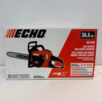 New Echo CS-3410 Gas Powered Rear Handle Chainsaw. Price: $234.99.