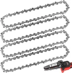 6 Inch Chain, 4 Pcs Cordless Electric Portable Mini Chainsaw, New. Price: $8.46.