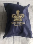 Buckingham Palace Small Navy Blue Rain Jacket Crown Bag Zippered Hood Pockets Pre-owned. Price: $17.31.
