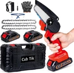 Mini Chainsaw Cordless 4 Inch Battery Powered One Hand Electric New. Price: $66.12.