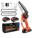 Nexpow 24V Cordless 6IN Mini Chainsaw Kit W/ Battery, Charger, Gloves DL04 New. Price: $62.00.