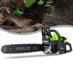 Steelite Gas Chainsaw, 62CC 2-STROKE Petrol Engine, 20-INCH Guide Bar, Handheld New. Price: $124.00.