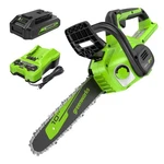 Greenworks 24V 10 Inch Cordless Chainsaw With 2AH Battery And Charger New. Price: $109.99.