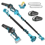 Seesii 2-IN-1 Electric Pole Saws For Tree Trimming, 6 Inch Mini Chainsaw Blue New. Price: $194.90.