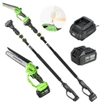 2-IN-1 Cordless Pole & Mini Chainsaw 20V 3.0AH 8-INCH 15FT Reach Electric... New. Price: $193.78.