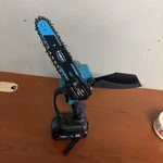 Yunxi Cordless Ergonomic Mini Chainsaw 6" Battery Powered Blue Black Used. Price: $24.98.