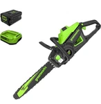 Greenworks 60V 16" Brushless Cordless Chainsaw 2.5AH Battery & Charger New. Price: $159.99.