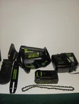 Greenworks Commercial GS-110 12" 40V Top Handle Chainsaw Weak Battery Used. Price: $100.00.