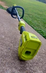 Ryobi 18V One+hp Whisper 15"CORDLESS Battery String Trimmer (tool ONLY)P20019BTL Used. Price: $74.95.