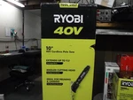 *new* Ryobi 40V 10 In. Cordless Battery Pole Saw (tool-only) RY40506BTL. Price: $199.95.