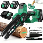 Kimo 8-INCH Mini Chainsaw Cordless, 2 X 4.0AH Batteries & Fast Charger, 34 Ft... New. Price: $143.21.