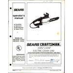 Sears Craftsman 2.5 Hp Electric Chain Saw Model 358.34114120 358.34141 Manual Very. Price: $16.59.