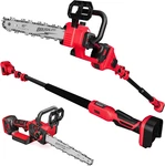 2-IN-1 Cordless 10-INCH Pole And Chainsaw Compatible With Milwaukee M18 18V New. Price: $214.99.