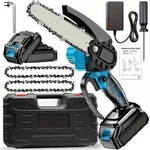 6 Inch Electric Mini Chainsaw Cordless Handheld (2X 21V Battery + Chain) New. Price: $26.88.