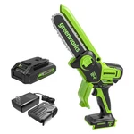Cordless Chainsaw 24V 6 Mini Handheld 2.0AH Battery Greenworks Small Tree New. Price: $154.99.