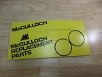 Mcculloch Super Pro 81E Mac 850 DE80 Chainsaw Piston Rings New. Price: $59.99.