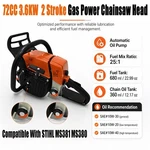 For Stihl MS380 MS381 Chainsaw 18/20/24/28" Bar 72CC Handle Gas Power Head 3.6KW New. Price: $290.29.