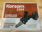 Korsorn 2304 Cordless Mini Pruning Saw (new, Unopened Box). Price: $65.00.