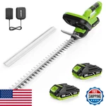 Goodjob 20V Cordless Hedge Trimmer, 24" 2X2.0AH Batt, Fast Charger, 180 Rot New. Price: $107.43.