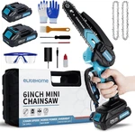 Elitehome Mini Chainsaw Cordless 2 Batteries 6 Inch Electric Portable Handheld New. Price: $42.40.