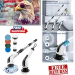 Bomves Cordless Electric Spin Scrubber - 90MIN Battery, 8 Brush Heads, 2 Speeds New. Price: $67.18.