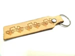 Leather Keychain Custom Hand Made Ring Gift Fob Unique New. Price: $12.99.