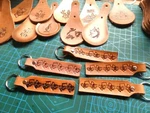 Leather Keychain Chainsaw Custom Hand Made Ring Gift Fob Unique Usa New. Price: $12.99.