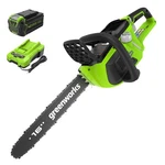 Cordless Chainsaw 40V 16 Brushless 4.0AH Battery Charger Greenworks New. Price: $369.99.