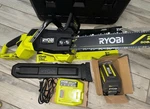 Ryobi RY40HPCW03K 40V Brushless 20" Chainsaw Kit W/ 8.0 Ah Battery & Charger Used. Price: $349.95.