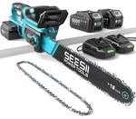 Seesii 40V Brushless Cordless Chainsaw 18" Electric 2 X 5.0AH Battery New. Price: $139.00.