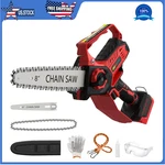 8 & 6" 2IN1 Cordless Electric Chain Saw,brushless Motor Auto-oiler, No Battery New. Price: $77.13.