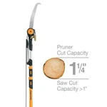 Tree Pruner 1.25 In. Steel Coated Cutting Blade 15 Pole Chain Drive 16 Ft. New. Price: $87.76.