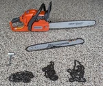 Husqvarna 450 Rancher Chainsaw - Orange Used. Price: $295.00.