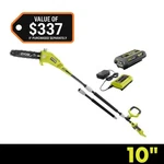 Ryobi 40V 10 In. Cordless Battery Pole Saw With 2.0 Ah And Charger Open. Price: $174.95.