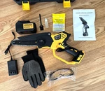 Lovewe Cordless Mini Chainsaw 21V W/accessories & Case Lightweight Portable New. Price: $47.99.