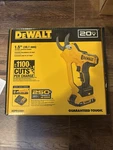 Dewalt 20V Max Cordless Battery Powered Pruner Kit With Ah & Charger New. Price: $134.00.
