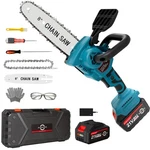 Electric Chainsaw - 8 Inch Mini Cordless With Battery And Charger, B... New. Price: $56.37.