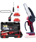 Dogtooth 6 Inch Portable Chainsaw Cordless, 2 Rechargeable Batteries New. Price: $32.90.