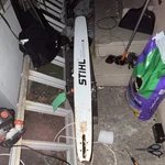 Stihl Duromatic Metal White Chainsaw Guide Bar Used. Price: $120.00.