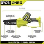 Ryobi One+ 6 In. Cordless Pruning Mini Chainsaw (link To Battery Description) New. Price: $85.00.