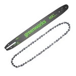 Greenworks 18 Inch Guide Bar And Chain - 3/8" Pitch, .050" Gauge, 62 Drive Links New. Price: $38.99.